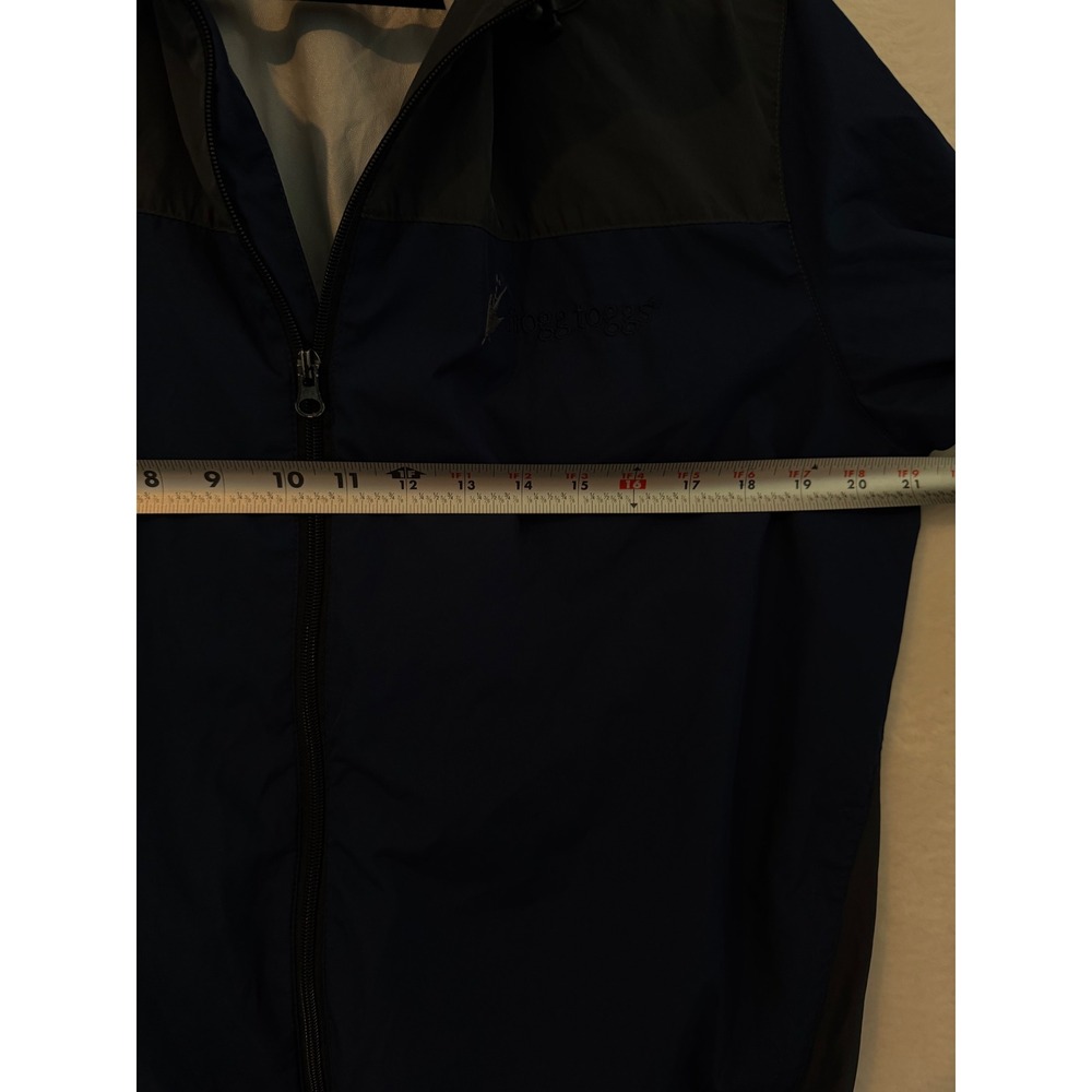 Frogg Toggs Java Hellbender Rain Jacket Navy Gray Waterproof Hooded S/M - Picture 4 of 10
